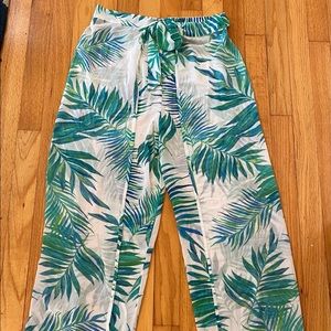 Forever 21 Tropical Swim Coverup Pants
